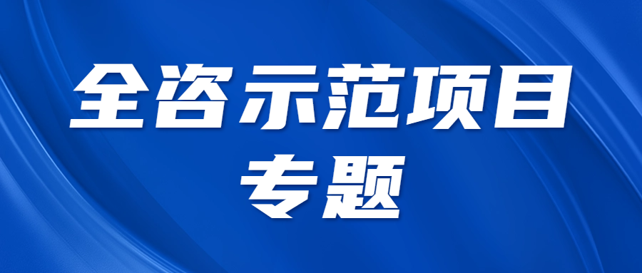 全咨示范項目專題 || 被命名為“雙示范項目”的原因